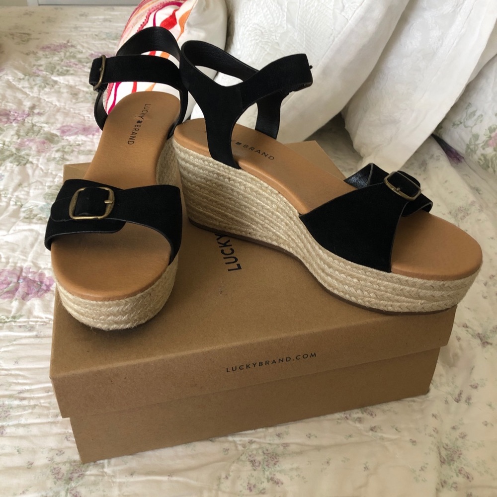 Lucky Brand ☘️Naveah Espadrille Wedge Sandal